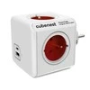„Cubenest“ – „PowerCube“, 0,1 m, originalus USB PD 20 W, A+C, raudonas, POWERCUBE, 4 lizdai, USB A+C, maitinimo tiekimas 20 W