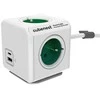 Cubenest – PowerCube, 1,5 m, išplėstinis USB PD20W, A+C, žalias, POWERCUBE, 4 lizdai, USB A+C, maitinimo tiekimas 20 W