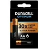 Duracell Optimum Jednorazowa alkaliczna baterie AA, 6-pack