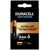Duracell Optimum Jednorazowa alkaliczna baterie AAA, 6-pack