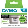 Dymo etykiety papierowe 70mm x 54mm, balta, Etykiety gastronomiczne, 1x400 vnt., 2187329