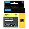 DYMO Rhino Nailono Juostelė 19mm x 3.5m / juodas ant geltonos (18491)