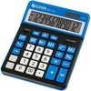 Eleven ELEVEN Calculator Juodas biuro skaičiuotuvas CDC120BKNV balti ir mėlyni klavišai ir mėlynas rėmelis aplink ekraną