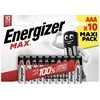 ENERGIZER MAX vienkartinės šarminės AAA baterijos, 10 vnt. pakuotė