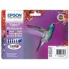 Epson Multipack 6 spalvų T0807 Claria fotografijos rašalo kasetė, Juodas, žydra, šviesiai žalsvai mėlyna, rausvai raudona, šviesiai purpurinė, geltona