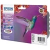 Epson Multipack 6 spalvų T0807 Claria fotografijos rašalo kasetė, Juodas, žydra, šviesiai žalsvai mėlyna, rausvai raudona, šviesiai purpurinė, geltona