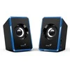 Kompiuterio kolonėlės Genius głośniki SP-U125, 2.0, 3W, mėlyna, garsumo valdymas, 3,5 mm jack (USB), 150Hz-20kHz