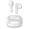 Ausinės Genius HS-M905BT mikrofonas, belaidis, balta, 2.0, dėklas su įkrovimo dėžute, sportinis tipas USB-C