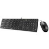 Genius SlimStar C126 COPILOT komplektas klaviatūra su laidu (USB) CZ/SK, juoda su optyczną myszką, niski profil
