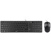 Genius SlimStar C126 COPILOT komplektas klaviatūra su laidu (USB) CZ/SK, juoda su optyczną myszką, niski profil