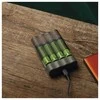 GP Baterija Charger M451 with 4x AAA Rechargable batteries, 2700 mAh, 1.2V, Juodas EU