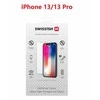 „Swissten“ grūdinto stiklo ekrano apsauga, skirta „Apple iPhone 13 PRO MAX“, juoda, pritaikyta dėklui ir spalvotam rėmeliui