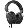 HP DHE-8005N, ausinės su mikrofonu, laidinės, juodos, 2.0, su foniniu apšvietimu, 3,5 mm lizdas + USB