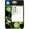 HP 937 juoda keturių spalvų pakuotė + spalvos