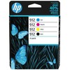 Hewlett Packard (HP) Rak HP 912 CMYK 6ZC74AE Sudėtinė pakuotė 6ZC74AE rašalas