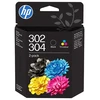 HP 302 juoda + 304 spalva B82L1AE