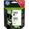 HP 303 juoda + spalva 3YM92AE
