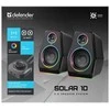 Kompiuterio kolonėlės Defender Solar 10 garsiakalbiai, 2.0, 10W, juodi, Bluetooth 5.3/AUX