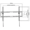 Neutralle Reguliuojamas laikiklis KL22-64T, 37"-70", maks. 35 kg, 200x200 - 600x400 VESA, 20,5 mm, juodas