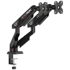 Laikiklis ULTRADESK SWORD Double Regulowany uchwyt na 2 monitory, juoda, 2x12KG, 17"-40"