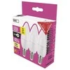 CLASSIC LED lemputė EMOS Lighting E14, 220-240V, 4.2W, 470lm, 2700k, šiltai balta, 30000h, klasikinė žvakė 102x35x35mm-3vnt. pakuotė