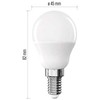 Neutralle LED żarówka EMOS Lighting E14, 230V, 4.2W, 470lm, 4000k, neutralna biel, 30000h, Mini Globe 45x45x82mm