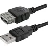 Logo USB ilgintuvas (2.0), USB A M - USB A F, 3m, juoda