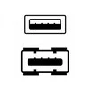 Logo Przedłużacz USB (2.0), USB A M - USB A F, 3m, juoda, blister