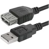 Logo Przedłużacz USB (2.0), USB A M - USB A F, 3m, juoda, blister