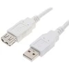 Logo Przedłużacz USB (2.0), USB A M - USB A F, 0.3m, balta, blister