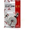 Logo USB kabelis (2.0), USB A M - microUSB (M), 1m, płaski, balta, blister, EOL