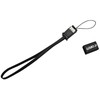Logo USB kabelis (2.0), USB A M - microUSB (M), 0.3m, juoda, blister, smycz na nadgarstek, EOL