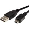 Logo USB kabelis (2.0), USB A M - miniUSB (M), 1.8m, juoda, blister