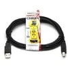 Logo USB kabelis (2.0), USB A M - USB B (M), 3m, juoda