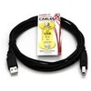 Logo USB kabelis (2.0), USB A M - USB B (M), 3m, juoda