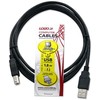 Logotipas USB kabelis (2.0), USB A M - USB B (M), 1.8m