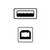 Logo USB kabelis (2.0), USB A M - USB B (M), 5m, juoda