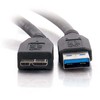 USB kabelis Logo USB-A - mikroUSB 2 m Juoda