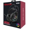 MARVO H8326 Akari 30 RBG Laidinės žaidimų ausinės | USB | 3.5 mm | Juoda