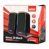 Kompiuterio kolonėlės Marvo SG-225 Havoc 20 2.0 Stereo RGB žaidimų kolonėlės | Juodos