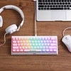 Marvo HECATE 61R klaviatūra su laidu (USB) US, balta mechaninė