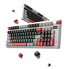 Belaidė mechaninė klaviatūra MarvoTech Monka Storm KG991W su RGB | US išdėstymas, Jixian Blue perjungikliai
