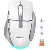 Meetion BTM001 Bevielė pelė, balta ir-pilka, 2400DPI