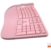 Meetion DirectorW Klaviatūra ergonomiczna belaidė US, rožinė