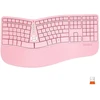 Meetion DirectorW Klaviatūra ergonomiczna belaidė US, rožinė
