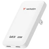 Verbatim, Įkroviklis Essentials Slim GaN USB-C1 PD 3.0 , USB-C2 PD 3.0, balta, 65W