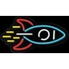 Neoninis PLEXI LED ROCKET daugiaspalvis NNE18 Neolia