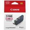Originalus „Canon“ rašalo kasetė PFI-5100 PM, 6957C001, foto, rausvai raudona