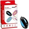 Genius Pelė DX-Mini pelė, 1000DPI, optinė, 3 klasė, laidinis USB, juoda, klasikinė, RGB apšvietimas