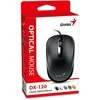 Genius DX-120 Pelė su laidu, juoda, 1200DPI, USB-C